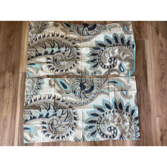 2 QUEEN SET of Pillowcases Bedspread Decorative Cotton Pillow Shams by Ink + Ivy - Picture 1 of 3